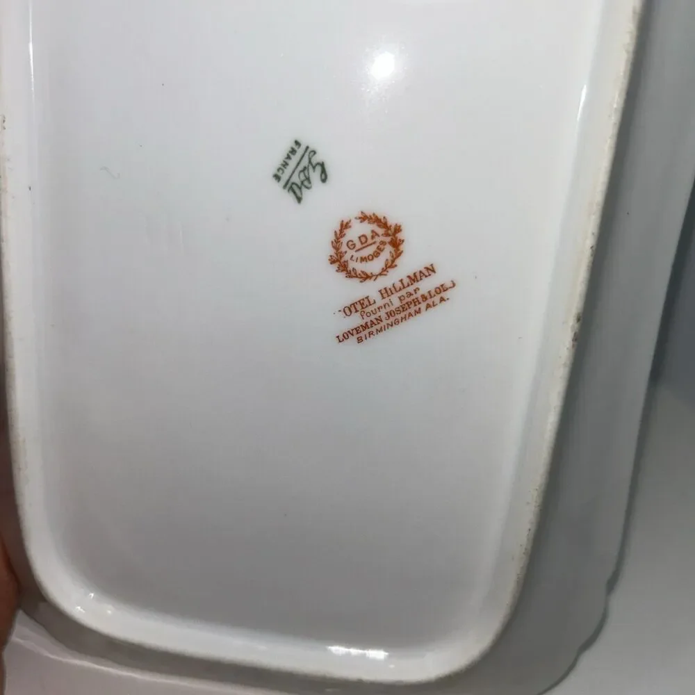 Cottagecore French Chic Floral GDA Limoges Porcelain Tray-Hotel Hillman, AL - Picture 3 of 8